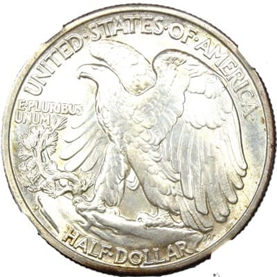 Obverse of US 1939 Half Dollar Value