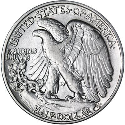 Obverse of US 1940 Half Dollar Value