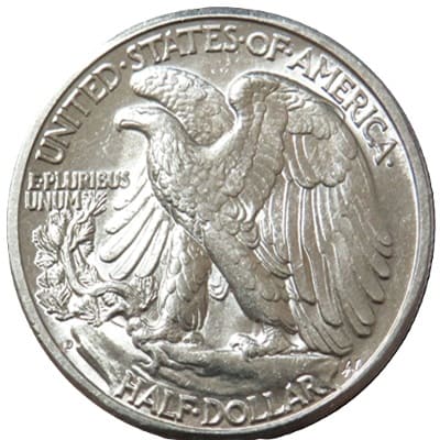 Obverse of US 1944 Half Dollar Value