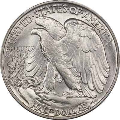 Obverse of US 1946 Half Dollar Value