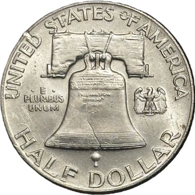 Obverse of US 1948 Half Dollar Value