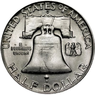 Obverse of US 1950 Half Dollar Value