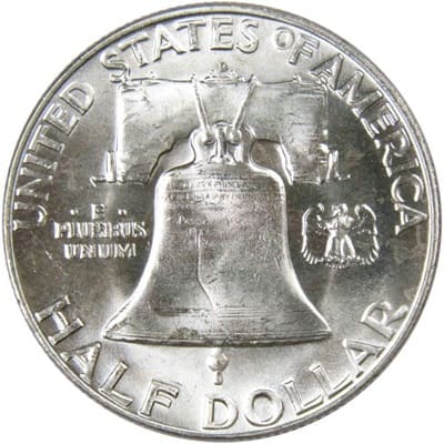 Obverse of US 1953 Half Dollar Value