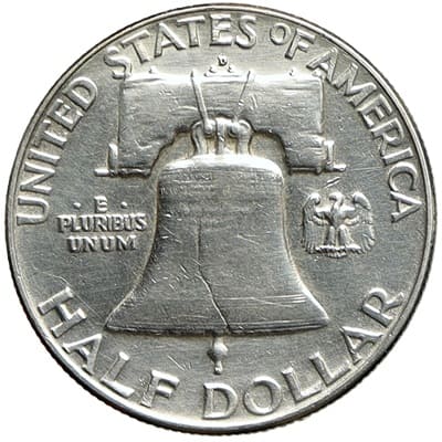 Obverse of US 1954 Half Dollar Value