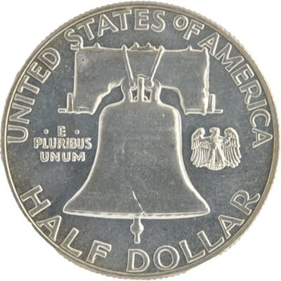 Obverse of US 1962 Half Dollar Value