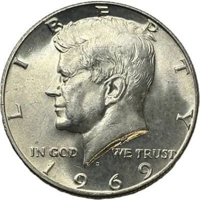 US 1969 Half Dollar