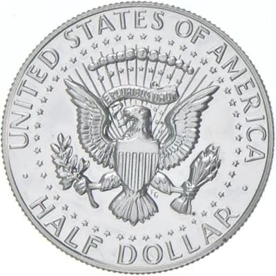 Obverse of US 1970 Half Dollar Value