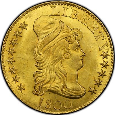 US 1800 Half Eagle $5