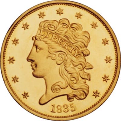 US 1835 Half Eagle $5