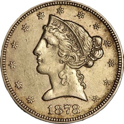 US 1878 Half Eagle $5