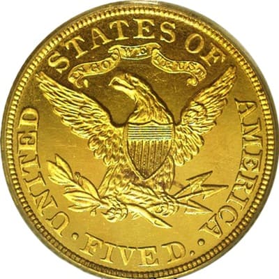 US 1889 Half Eagle $5 Value