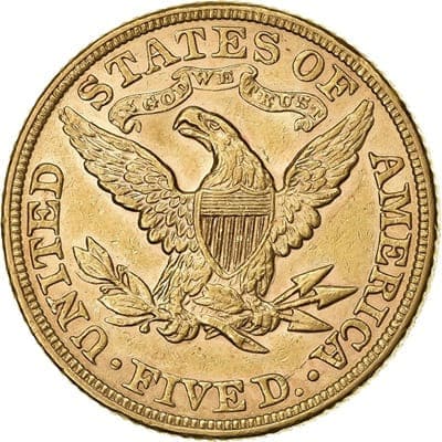 US 1892 Half Eagle $5 Value