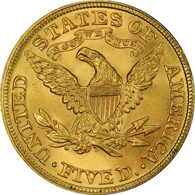 US 1897 Half Eagle $5 Value