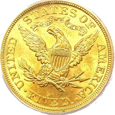 US 1905 Half Eagle $5 Value
