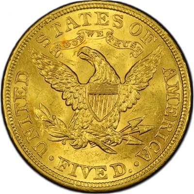 US 1906 Half Eagle $5 Value