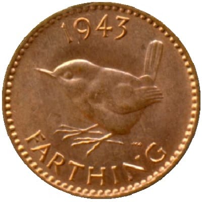 British 1943 Farthing Value