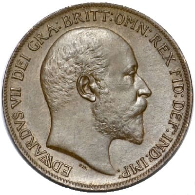 British British 1908 Penny Value