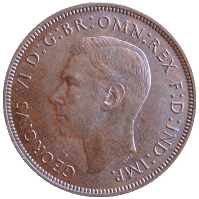 British British 1945 Penny Value