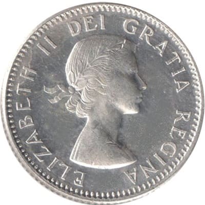 Canadian Canadian 1955 10 Cent Value
