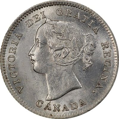 Victoria 1871 Five Cent Value