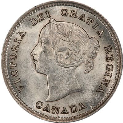 Victoria 1891 Five Cent Value