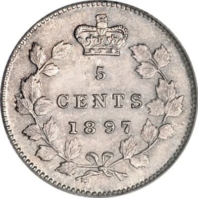 Victoria 1897 Five Cent Value