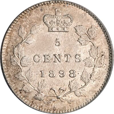 Victoria 1898 Five Cent Value