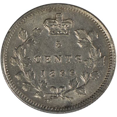 Victoria 1899 Five Cent Value