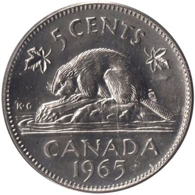 Five Cent 1965 (Elizabeth II)