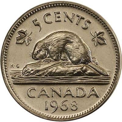 Five Cent 1968 (Elizabeth II)