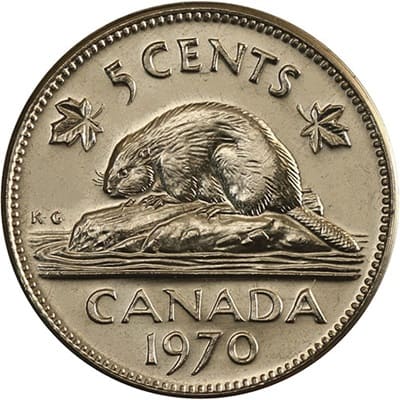 Five Cent 1970 (Elizabeth II)