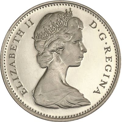 Reverse: Canadian Canadian 1971 Five Cent Value