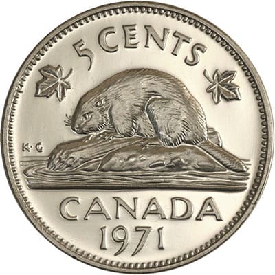 Five Cent 1971 (Elizabeth II)