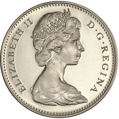 Reverse: Canadian Canadian 1972 Five Cent Value