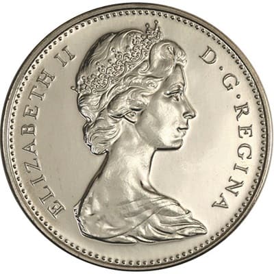 Reverse: Canadian Canadian 1977 Five Cent Value