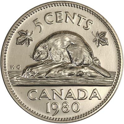 Five Cent 1980 (Elizabeth II)