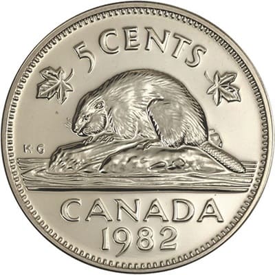 Five Cent 1982 (Elizabeth II)