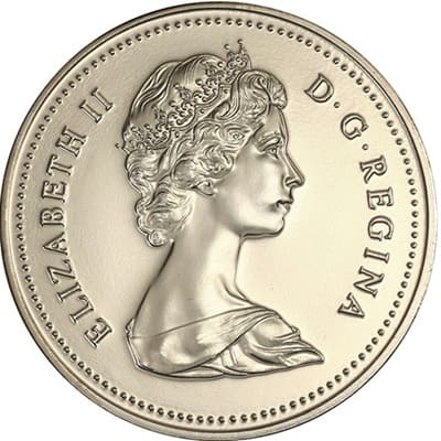 Reverse: Canadian Canadian 1986 Five Cent Value