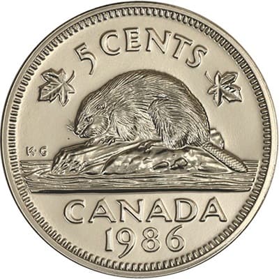 Five Cent 1986 (Elizabeth II)