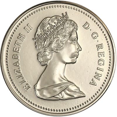 Reverse: Canadian Canadian 1987 Five Cent Value