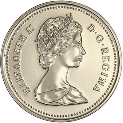 Reverse: Canadian Canadian 1989 Five Cent Value
