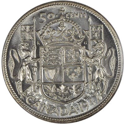 Canadian 1947 50 Cent Value