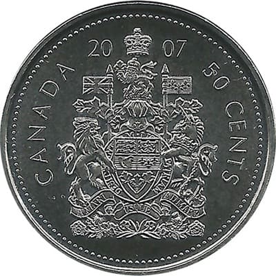 Canadian 2007 50 Cent Value