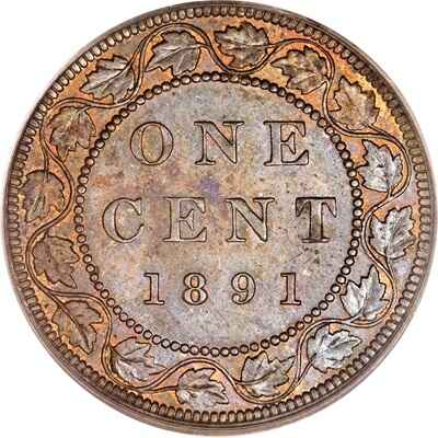 Victoria 1891 Large Cent Value