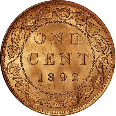 Victoria 1892 Large Cent Value