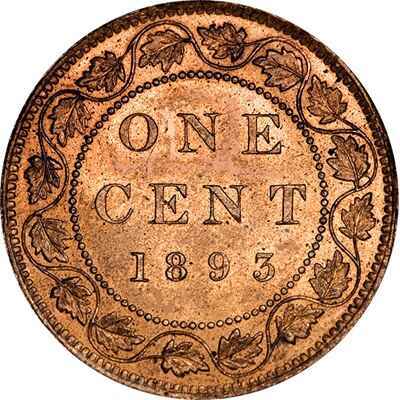 Victoria 1893 Large Cent Value