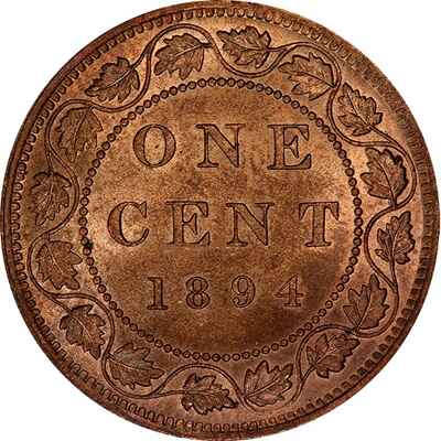 Victoria 1894 Large Cent Value