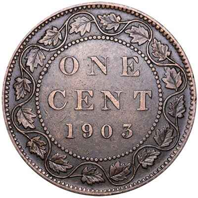 Edward VII 1903 Large Cent Value