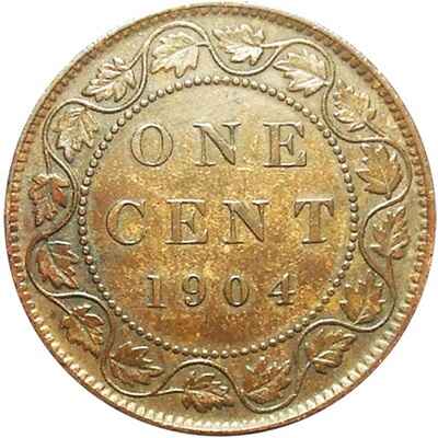 Edward VII 1904 Large Cent Value