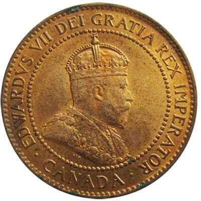 Edward VII 1905 Large Cent Value